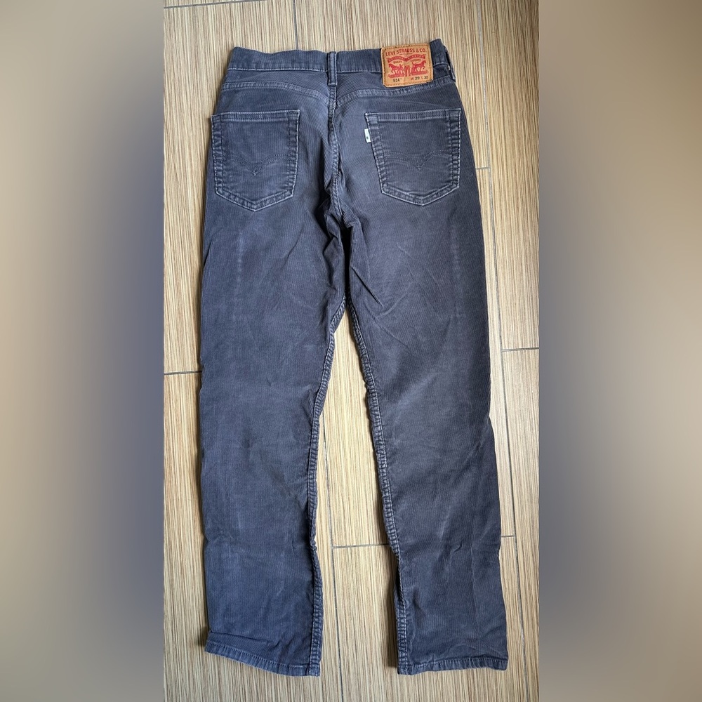 Levi's 514 Charcoal Corduroy Trousers